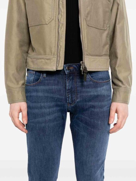 26SS 엠포리오 아르마니 스트레이트 팬츠 EM000121AF22800MB002 Blue - EMPORIO ARMANI