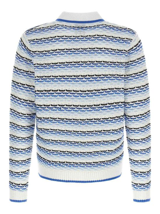 26SS 카사블랑카 폴로 티셔츠 MSP26KW133401 Blue - CASABLANCA