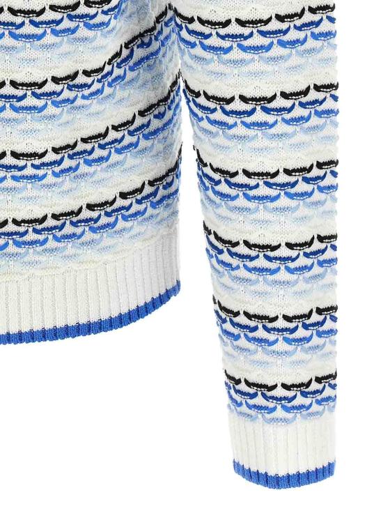 26SS 카사블랑카 폴로 티셔츠 MSP26KW133401 Blue - CASABLANCA