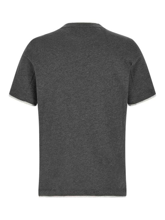 26SS 브루넬로 쿠치넬리 반팔 티셔츠 M0B137427CE610 Grey - BRUNELLO CUCINELLI