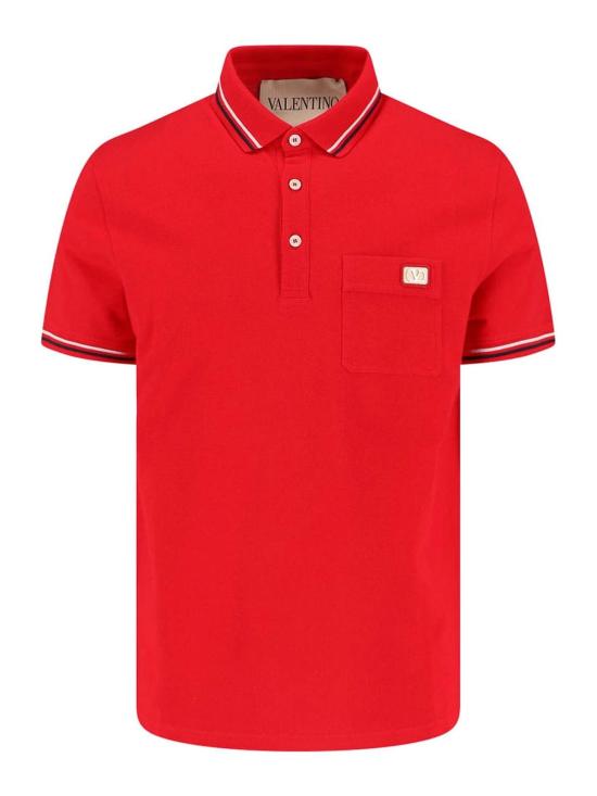 26SS 발렌티노 가라바니 폴로 티셔츠 8V3MH01KAQJ157 Red