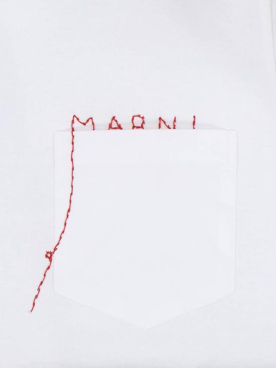 26SS 마르니 반팔 티셔츠 THJE0378QSUTC44600W01 White - MARNI