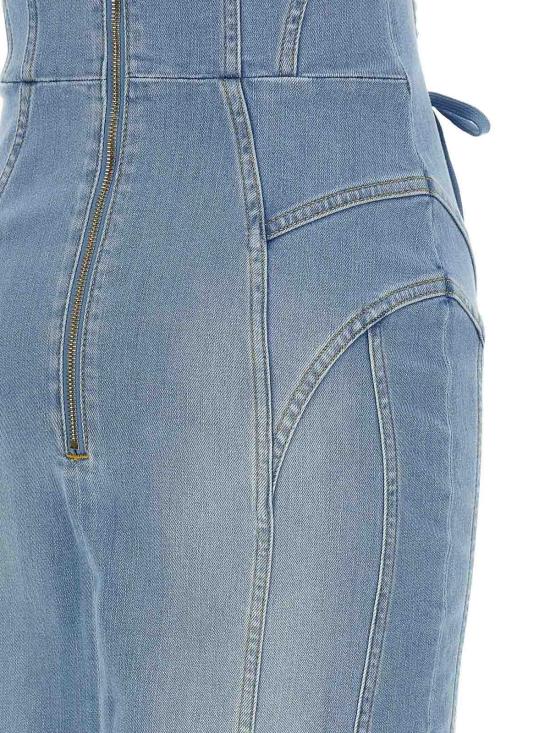 26SS 엘리자베타프랜치 미디 스커트 AJ47D61E2192 Light Blue - ELISABETTA FRANCHI