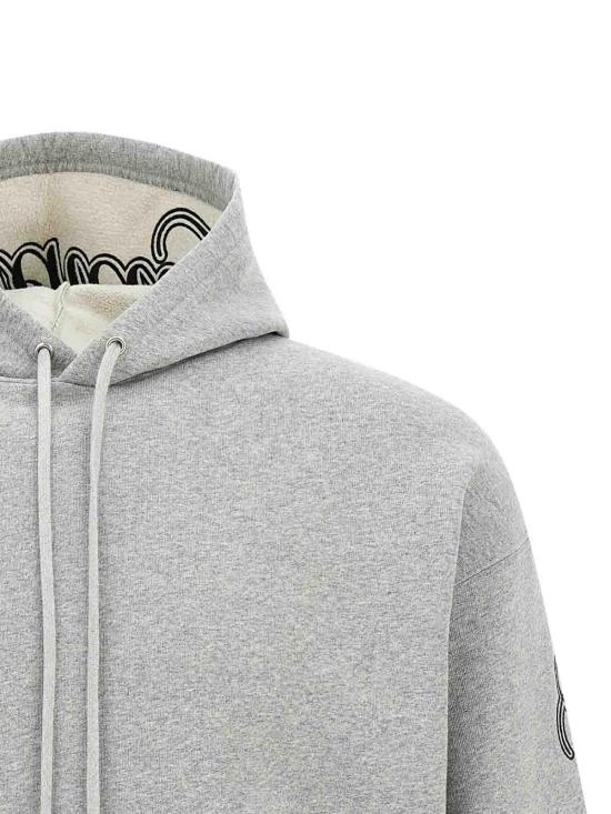 26SS 발렌시아가 커시브 오버사이즈 후드티셔츠 858143TTVM82569 Grey - BALENCIAGA