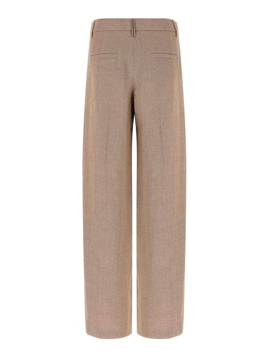 26SS 브루넬로 쿠치넬리 플레어 팬츠 MH526P8884C920 Nude Neutrals - BRUNELLO CUCINELLI