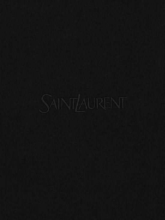 26SS 생로랑 반팔 티셔츠 857461Y37XE1000 Black - SAINT LAURENT