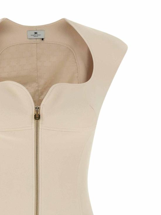 26SS 엘리자베타프랜치 미디 스커트 AB90061E2193 Beige - ELISABETTA FRANCHI