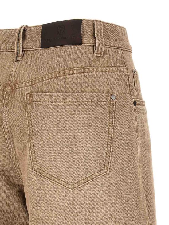 26SS 브루넬로 쿠치넬리 스트레이트 팬츠 MA095P4059C9037 Beige - BRUNELLO CUCINELLI