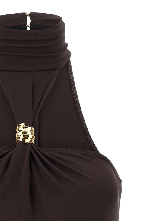 26SS 엘리자베타프랜치 민소매 티셔츠 BO01761E2EV9 Brown - ELISABETTA FRANCHI