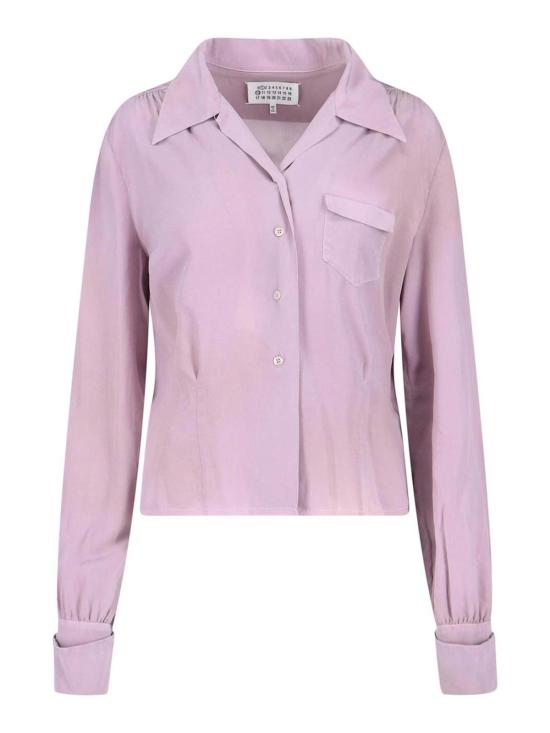 26SS 마르지엘라 롱 슬리브 실크 셔츠 S51DT0028M35704365 Nude Neutrals