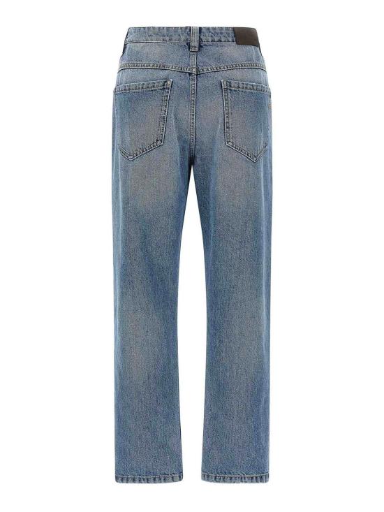 26SS 브루넬로 쿠치넬리 스트레이트 팬츠 MA095P5847C9012 Blue - BRUNELLO CUCINELLI