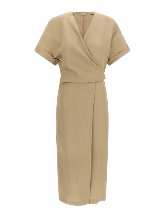 26SS 브루넬로 쿠치넬리 미디 스커트 MH126AHG41C9195 Beige