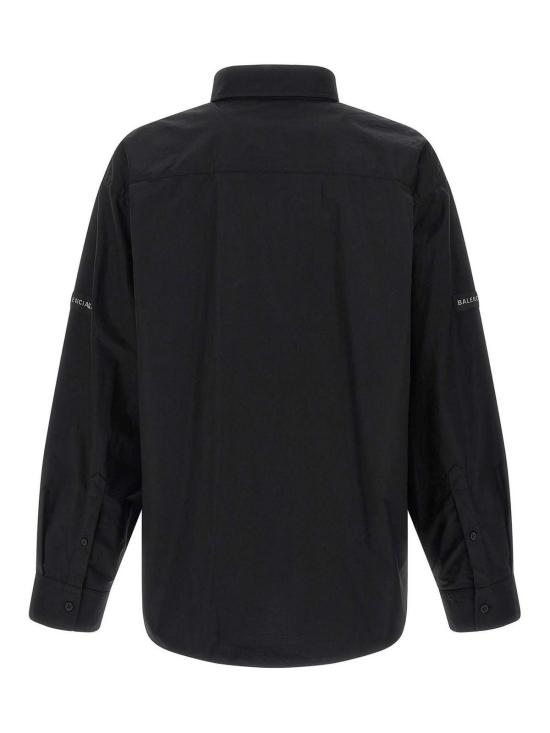 26SS 발렌시아가 긴팔 셔츠 857814TRM281000 Black - BALENCIAGA