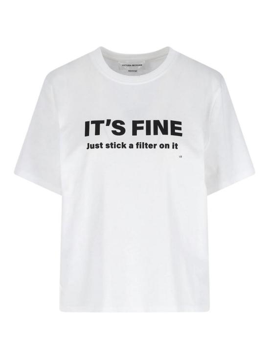 26SS 빅토리아 베컴 반팔 티셔츠 1126JTS007232A White