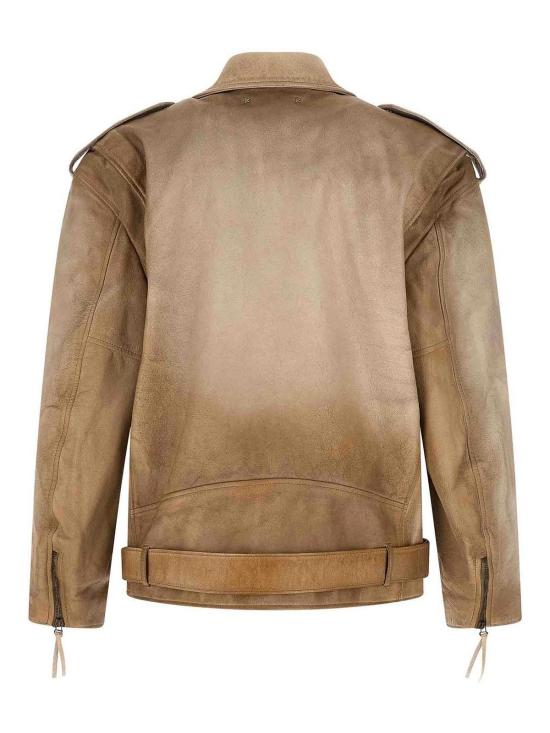 26SS 골든구스 가죽 자켓 GUP02535P00230415155 Beige - GOLDEN GOOSE