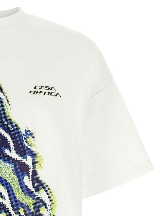 26SS 카사블랑카 반팔 티셔츠 MSP26JTS06401 White - CASABLANCA