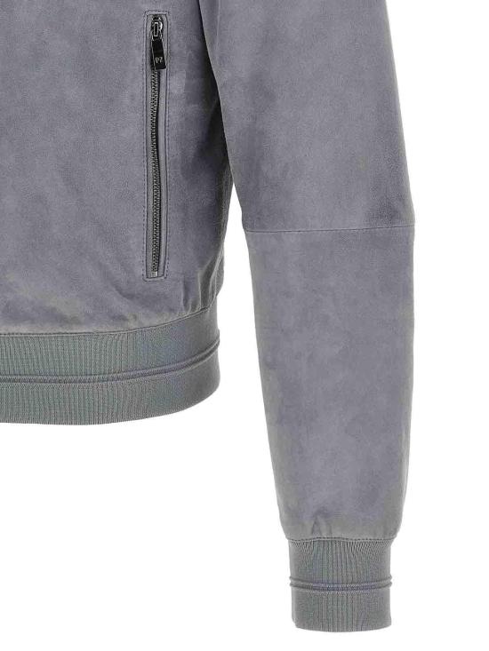 26SS 팔질레리 가죽 자켓 9C36PJ200SL28206 Grey - PAL ZILERI