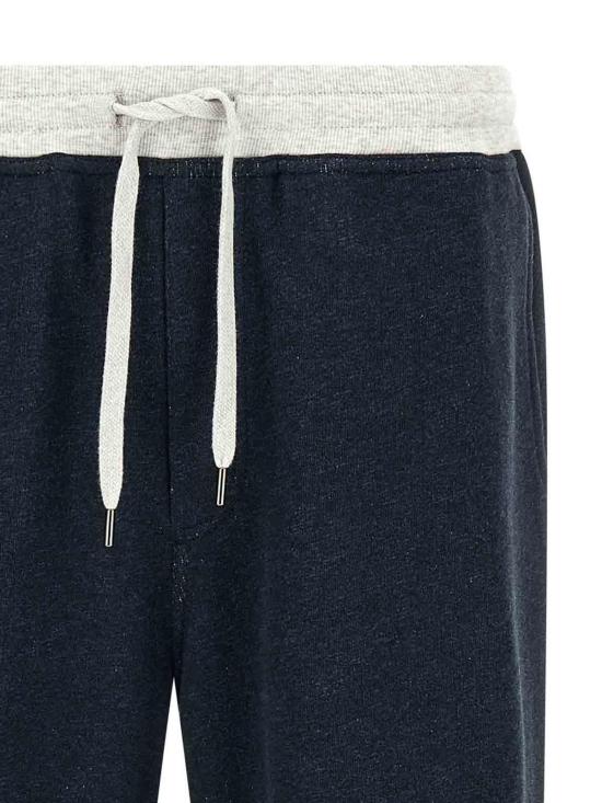 26SS 브루넬로 쿠치넬리 트레이닝/조거 팬츠 MR8313381GCD649 Blue - BRUNELLO CUCINELLI