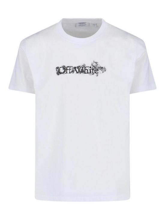 26SS 오프화이트 반팔 티셔츠 44MAA027S26J007100 White