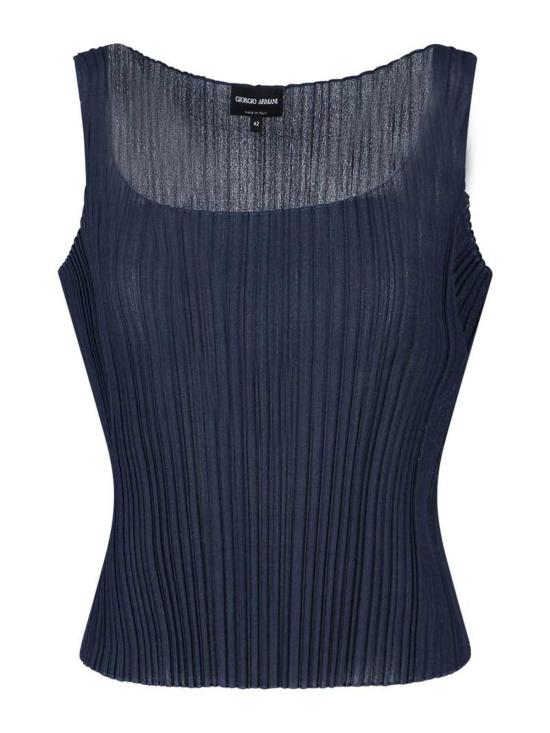 26SS 조르지오 아르마니 민소매 티셔츠 GW003427AF23439UB110 Blue - GIORGIO ARMANI