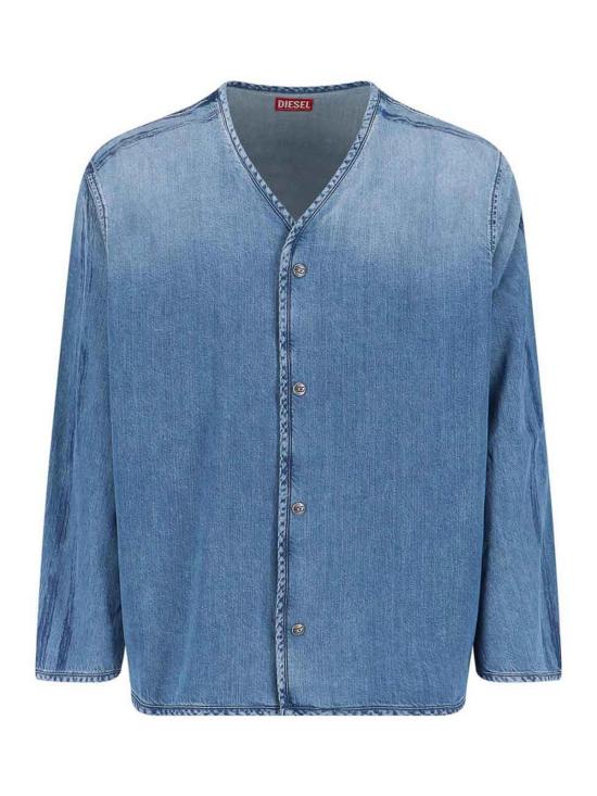 26SS 디젤 데님 셔츠 A217380CECC01 Blue