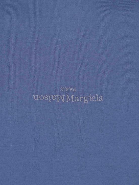 26SS 마르지엘라 디스토티드 로고 티셔츠 S30GC0701S22816469 Blue - MAISON MARGIELA