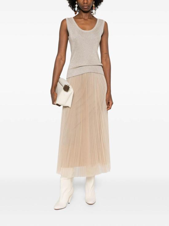 26SS 파비아나 필리피 민소매 티셔츠 MAD266F066D9620145 White - FABIANA FILIPPI