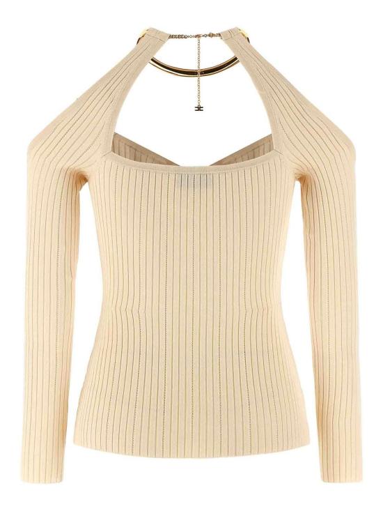 26SS 엘리자베타프랜치 탑 MK89S61E2193 Beige - ELISABETTA FRANCHI
