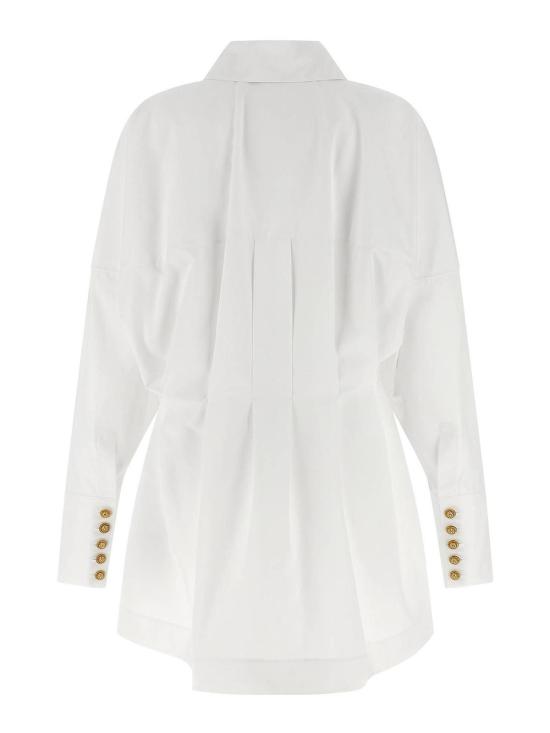 26SS 발망 플레어 팬츠 GF1R9412CB090FB White - BALMAIN