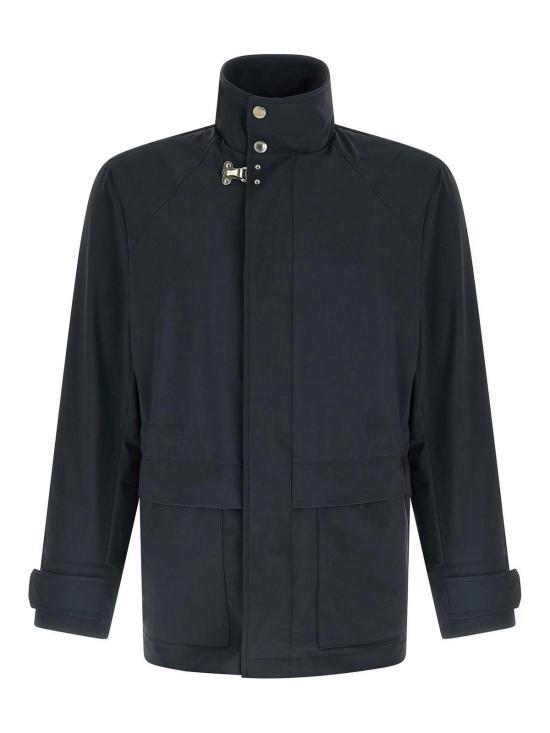 26SS 브루넬로 쿠치넬리 언라인드 멤브레인 나일론 필드 재킷 MZ4266578C3600 Blue