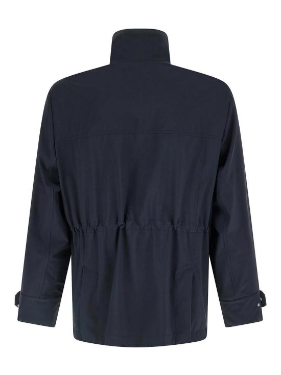 26SS 브루넬로 쿠치넬리 언라인드 멤브레인 나일론 필드 재킷 MZ4266578C3600 Blue - BRUNELLO CUCINELLI