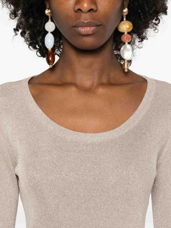 26SS 파비아나 필리피 긴팔 티셔츠 MAD266F067D9620145 White - FABIANA FILIPPI