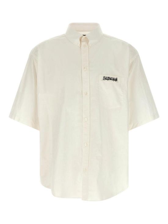 26SS 발렌시아가 마스킹 테이프 라지 핏 롱 슬리브 셔츠 857810TRM289000