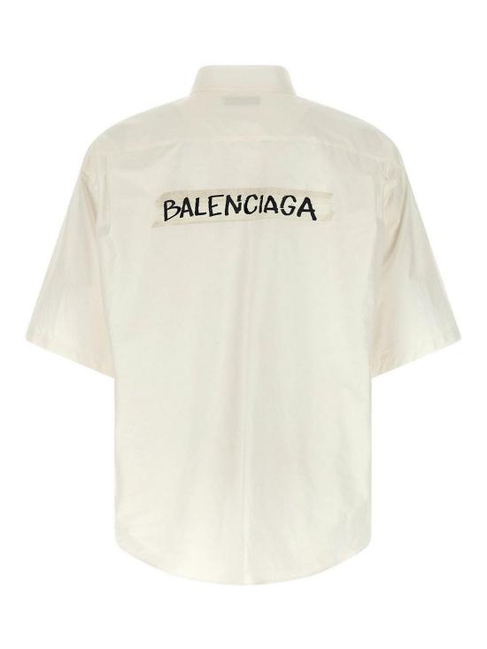 26SS 발렌시아가 마스킹 테이프 라지 핏 롱 슬리브 셔츠 857810TRM289000 - BALENCIAGA