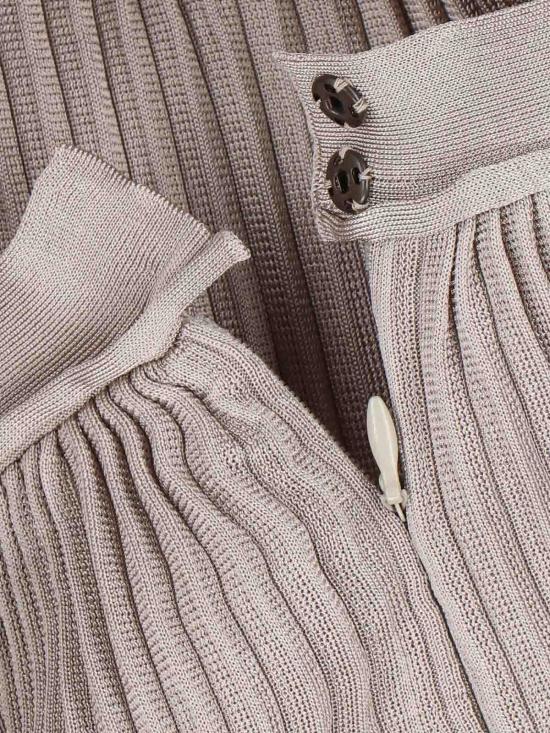 26SS 조르지오 아르마니 미디 스커트 GW003196AF24199U6154 Grey - GIORGIO ARMANI