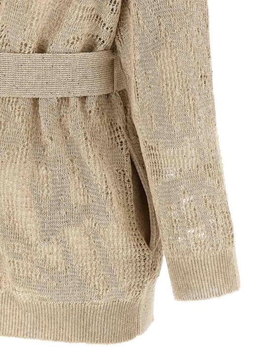26SS 브루넬로 쿠치넬리 대즐링 워터 릴리 가디건 MDT771006C8925 Beige - BRUNELLO CUCINELLI