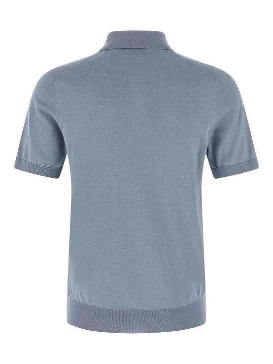 26SS 브루넬로 쿠치넬리 폴로 티셔츠 M29800125CMM56 Light Blue - BRUNELLO CUCINELLI