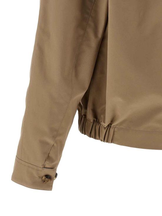 26SS 브루넬로 쿠치넬리 개버딘 블루종 재킷 MY4196583CUP72 Beige - BRUNELLO CUCINELLI