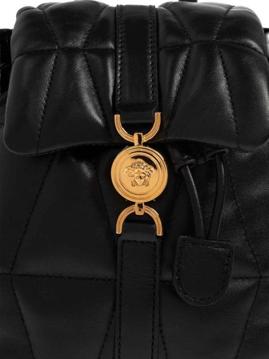 26SS 베르사체 클레이오 퀼티드 나파 백팩 10222081A129751B00V Black - VERSACE