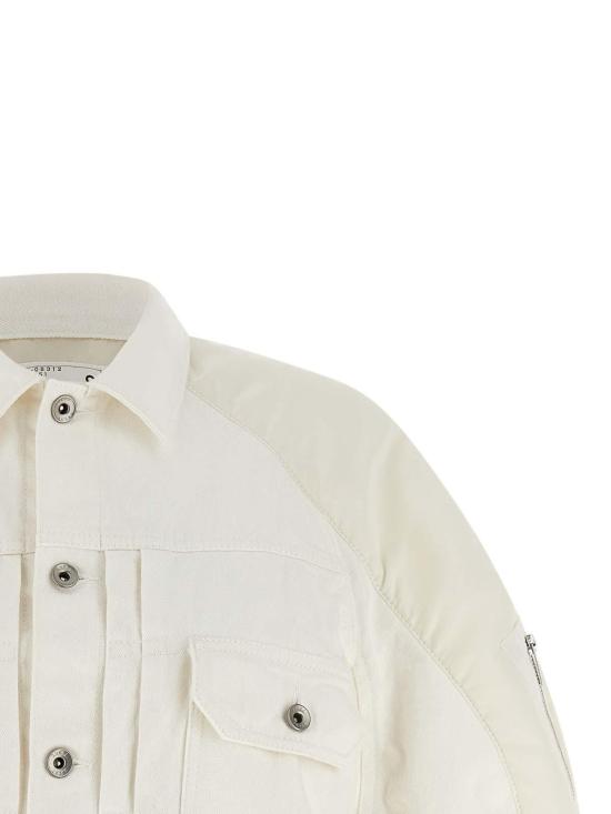 26SS 사카이 봄버 자켓 2608312151 White - SACAI