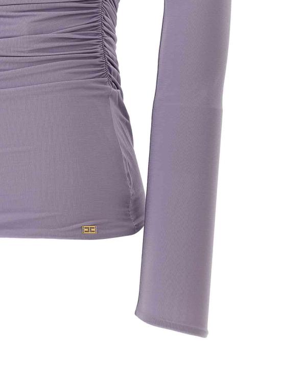 26SS 엘리자베타프랜치 민소매 티셔츠 MD01561E2EV7 Purple - ELISABETTA FRANCHI