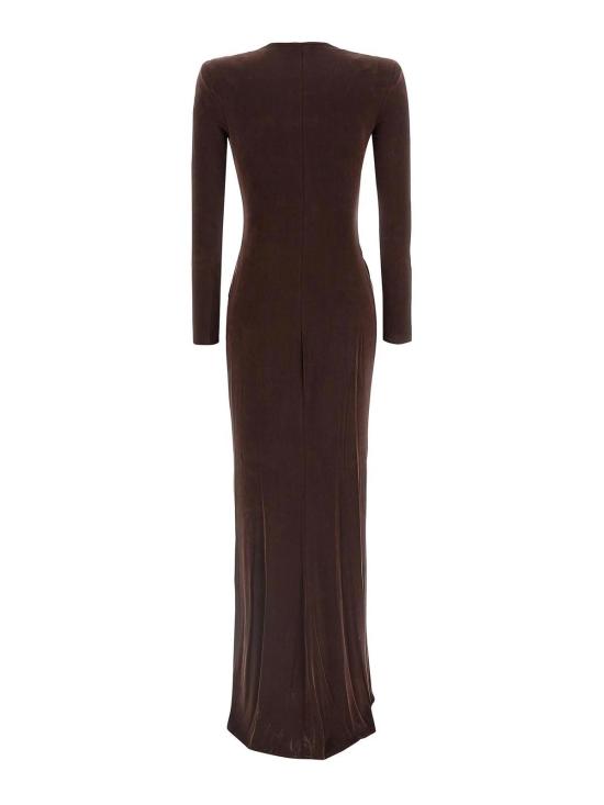 26SS 엘리자베타프랜치 미디 스커트 ABR2961E2644 Brown - ELISABETTA FRANCHI