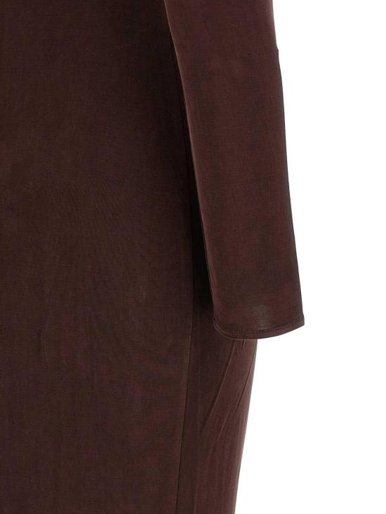26SS 엘리자베타프랜치 미디 스커트 ABR2961E2644 Brown - ELISABETTA FRANCHI
