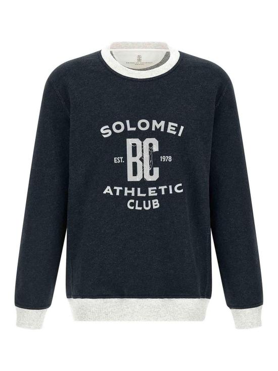 26SS 브루넬로 쿠치넬리 반팔 티셔츠 MR8313380GCD649 Blue