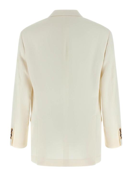 26SS 브루넬로 쿠치넬리 수트 자켓 MR4788BPCC1010 White - BRUNELLO CUCINELLI