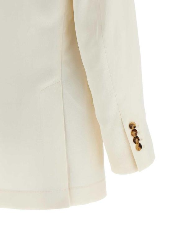 26SS 브루넬로 쿠치넬리 수트 자켓 MR4788BPCC1010 White - BRUNELLO CUCINELLI