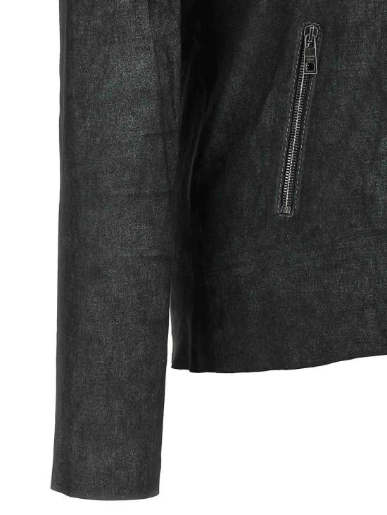 26SS 조르지오 브라토 가죽 자켓 GU26S9486BISSNOWNERO Black - GIORGIO BRATO