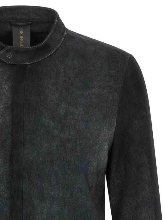 26SS 조르지오 브라토 가죽 자켓 GU26S9486BISSNOWNERO Black - GIORGIO BRATO