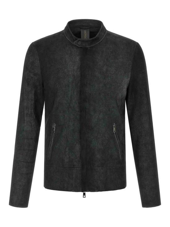 26SS 조르지오 브라토 가죽 자켓 GU26S9486BISSNOWNERO Black