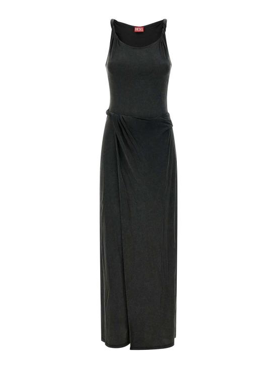 26SS 디젤 D 에스티가 맥시 드레스 A218670EPCJ900A Black